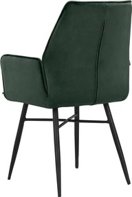 Zelené čalúnené jedálenské kreslá v súprave 2 ks Anzo – Støraa