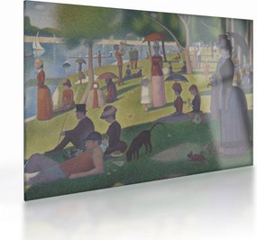 Sklenený obraz - Georges Seurat, A Sunday on La Grande Jatte, reprodukcia (70x50 cm)