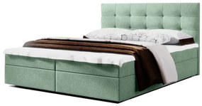 Čalúnená posteľ LAKE 2 + rošt + matrace, 140x200, cosmic16