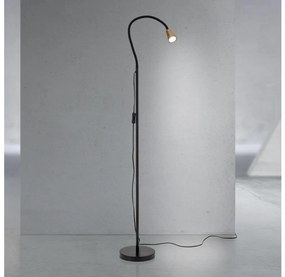 Orion - Flexibilná stojacia lampa DOTTY 1xGU10/10W/230V čierna/mosadz