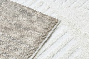 Dywany Łuszczów, Kusový koberec Mode 8589 geometric cream, 80x150, biela, kancelária