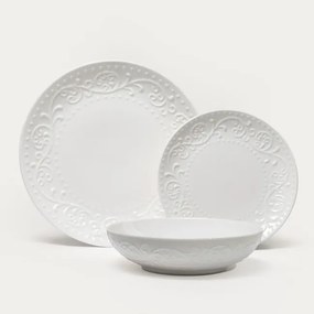 Sada tanierov SYLIA biela 770401 (18 ks)