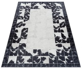 Koberec Fiesta Patchwork čierny / krémový