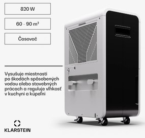 Klarstein DryFy Grand Smart 70, odvlhčovač, WiFi, kompresný, 70l/24h, 60-90 m²