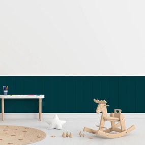 PIPPER. Textilná samolepiaca tapeta - Obdĺžnik - Modrozelená farba Farba: Tmavá, Veľkosť: 60 cm