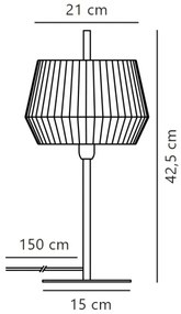 Nordlux - Stolná lampa DICTE 1xE14/40W/230V biela/čierna