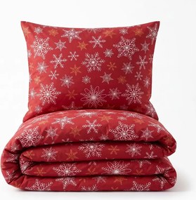 Vianočné obliečky Aurelia červené EMI, Detský set 90x130 + 45x65