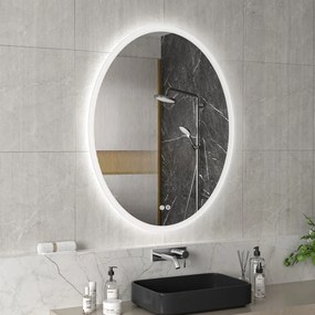 Erga Paola, oválne LED zrkadlo 80x100cm, 2645 lm, 3 farby svetla, predné a zadné osvetlenie, ERG-V01-302-1080-00