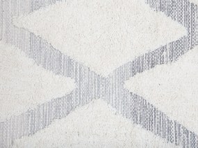 Bavlnený koberec 140 x 200 cm béžová/sivá PENDIK Beliani