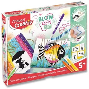 Súprava Maped Creativ Blowpen String´Art - Fúkacie pero 6 farieb