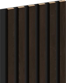 Mexen Lam-B, akustické stenové lamely 275 × 30 cm, HDF doska 4 mm, technická dyha, eben hnedý, S100-275307-3015-022