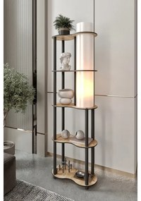 Stojacia lampa s poličkami NOTO 1xE27/40W/230V béžová/čierna