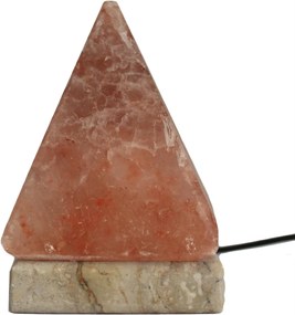 Himalájska soľná lampa pyramída na USB (viacfarebná) - 9cm