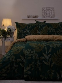 Bavlnené obliečky Renforcé - Gabriela tmavo zelená