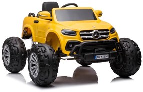 LEAN CARS ELEKTRICKÉ AUTÍČKO MERCEDES  DK-MT950 4x4  LAKOVANÉ - ŽLTÉ - MOTOR 4x45W - BATÉRIA - 2x12V7Ah- 2022