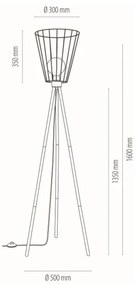 BRITOP Lighting Podlahová lampa SWAN, 1xMax.40W, čierne kovové tienidlo
