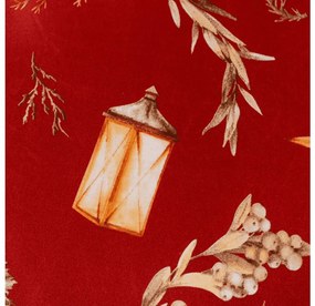 Obliečky z mikrovlákna GOLD CHRISTMAS červené Rozmer obliečky: 70 x 90 cm | 140 x 200 cm