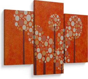 Obraz - Oranžový les (90x60 cm)