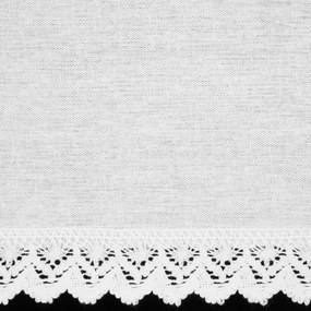 KRÁTKA ZÁCLONA NA PÁSKE GUSTO 150X30 CM BIELA