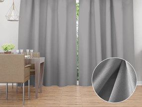 Biante Zamatový záves Velvet Prémium SVP-039 Sivý - šírka 135 cm 135x260 cm