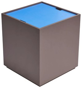 Truhlica z jaseňového dreva v modrej a tmavosivej farbe 40x45 cm Vault – Hübsch