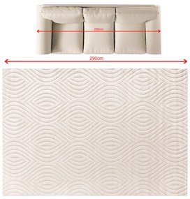 Koberec Serenno cream 200x290 cm