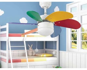 FARO 33179 - Stropný ventilátor PALAO 1xE14/40W/230V