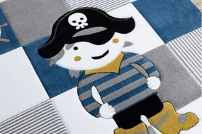 Koberec PETIT CORSAIR PIRÁT STATEK KOTVA nebeský