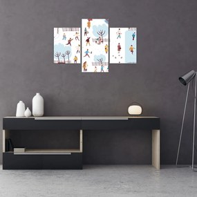 Obraz - Veselá zima (90x60 cm)