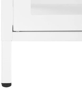 3-dverová kovová skrinka biela NEWPORT Beliani