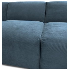 Modrá menčestrová rohová pohovka (pravý roh) Sting – Scandic