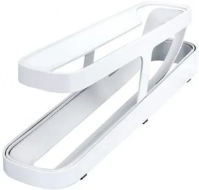 Skladací organizér na vajcia do chladničky - 2 rady - Biela