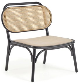 Čierne kreslo Kave Home Doriane