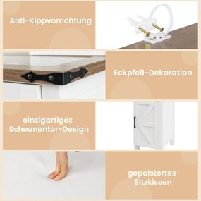 Toaletný stolík s LED osvetlením 3 farby s nastaviteľným jasom kozmetický stolík biely
