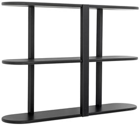 Čierna poschodová polica 80 cm Vicente – Bloomingville
