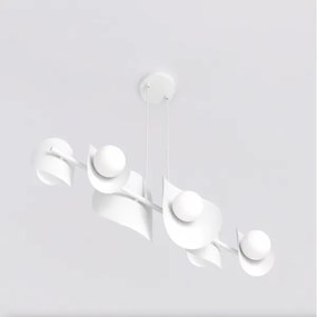 Závesné svietidlo ELEMENTI na lankách 6xG9/8W/230V, biela