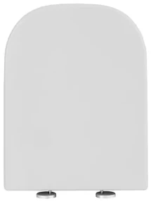 Gamma Lumino, toaletné WC sedátko 445x345mm z PP s pomalým zatváraním, biela, GAM-LUMINO