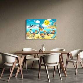 Obraz - Deň na pláži (90x60 cm)