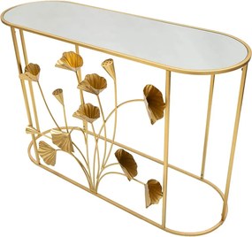 Konzolový stolík v zlatej farbe 40x120 cm Flow – Mauro Ferretti