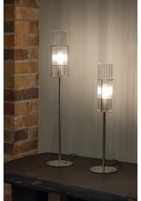 Markslöjd 108557 - Stolná lampa TUBO 1xE14/40W/230V 50 cm lesklý chróm/číra