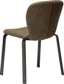 Khaki čalúnená jedálenská stolička Heap – DAN-FORM Denmark
