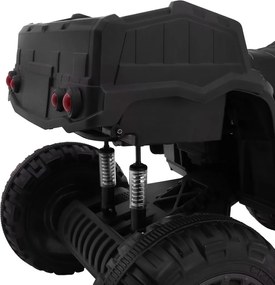 Ramiz Štvorkolka XL ATV 2,4 GHz na batérie pre deti čierna/zelená + diaľkové ovládanie + pohon 4x4 + nosič batožiny + pomalý štart + EVA + LED audio