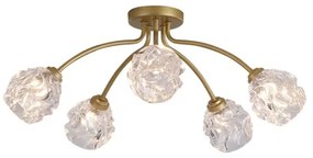 Searchlight 11525-5GO - Prisadené stropné svietidlo ASTRAL 5xG9/33W/230V zlaté