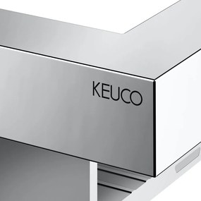 KEUCO Edition 90 Square polička do sprchy s integrovanou stierkou na sklo, 360 x 116 mm, chróm, 19159010000