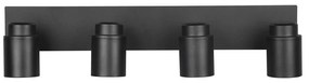 Matne čierne kovové bodové svietidlo 19x52 cm Angelo - Trio
