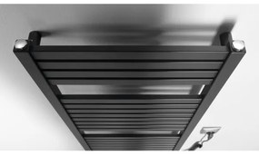 Aqualine - Kúpeľňový elektrický radiátor TONDI-E 300W/230V 97 cm matná čierna
