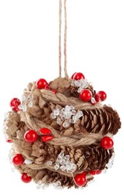 Vianočná ozdoba so šiškami (4 ks)