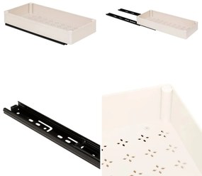 JJA Výsuvný organizér do skrinky s výsuvmi, béžová AXIS 13 x 38 x 6 cm (S)