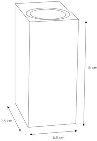 Lucide 69800/02/30 - Vonkajšie nástenné svietidlo ZARO 2xGU10/35W/230V IP44 čierna