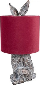 Brown & Red Easter RABBIT nočná lampa